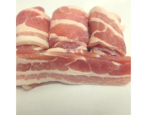 Streaky Bacon - dry cure 12 rashers per pack