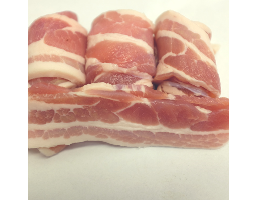 Streaky Bacon - dry cure 12 rashers per pack