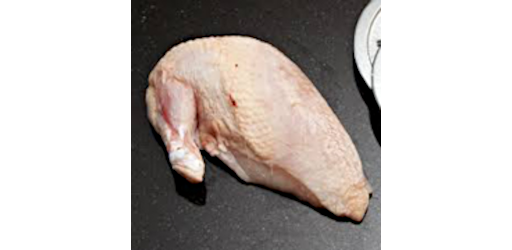 Chicken Breast (bone in) 2 per pack (690g)
