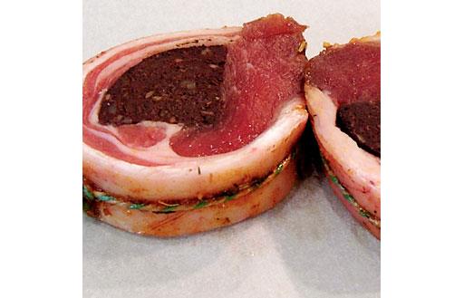 Lamb Noisette with black pudding Serves 2
